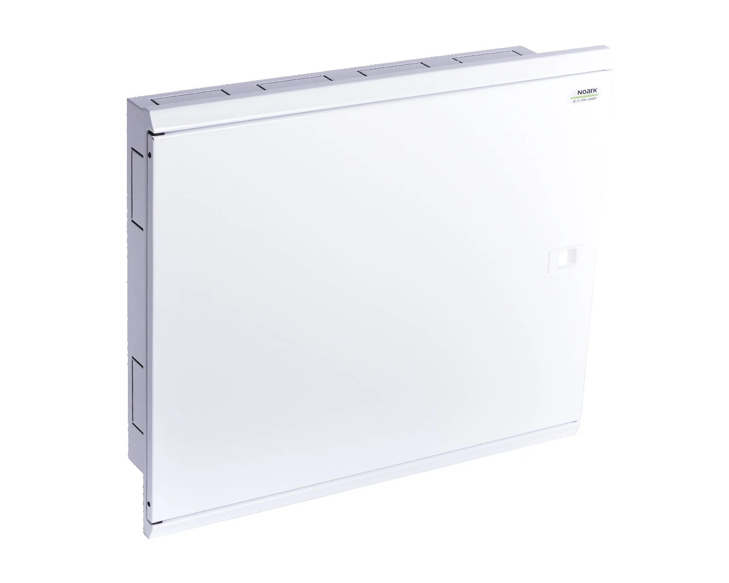Tablou metalic de distributie plat,incastrat,5 randuri (5x33 module), 165 module, culoare alba,usa plina, blocuri terminale NPE incluse - EMFF5 165W - Noark, 109822