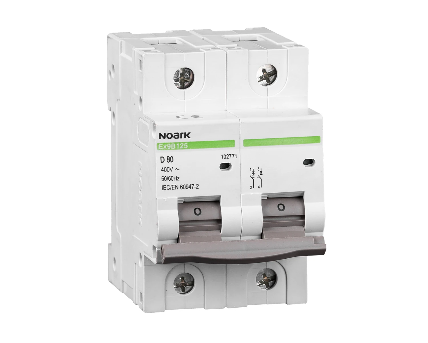 Intrerupator automat 50A 2P Curba B 25kA - Noark Ex9B125 102749