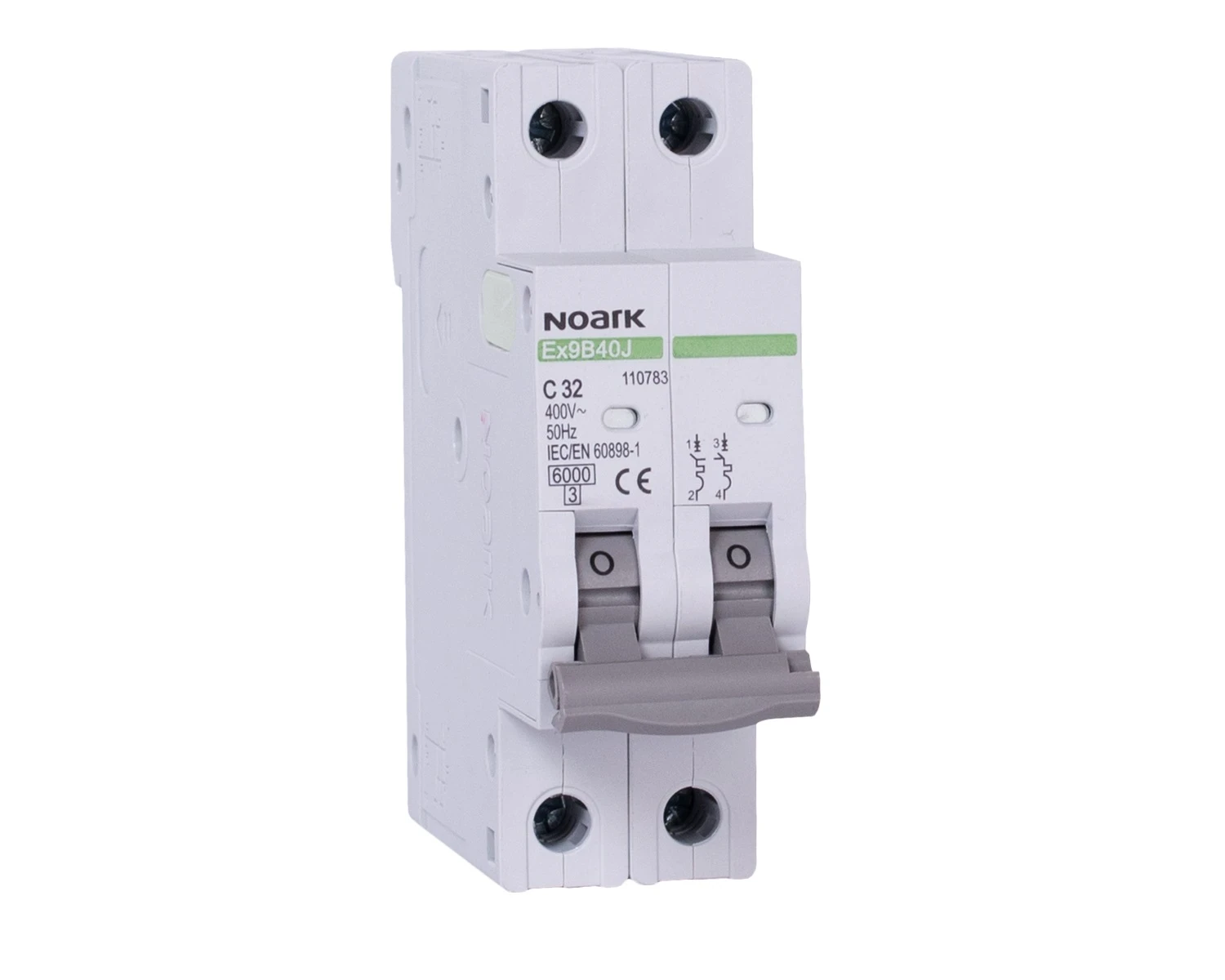 Siguranta automata 1A 2P Curba C 6kA - Noark Ex9B40J 110774