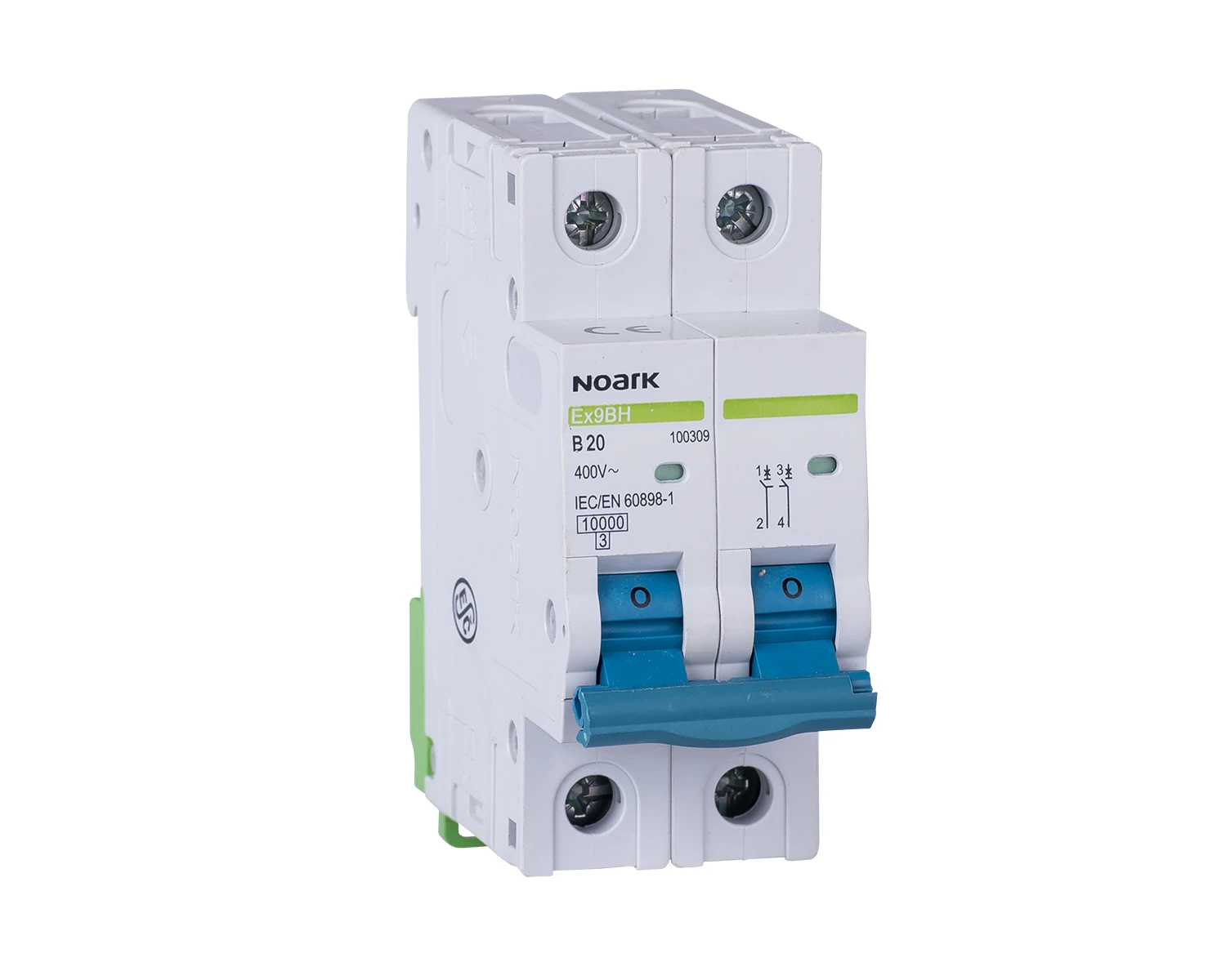 Intrerupator automat 10A 1P+N Curba C 10kA - Noark Ex9BH 100381