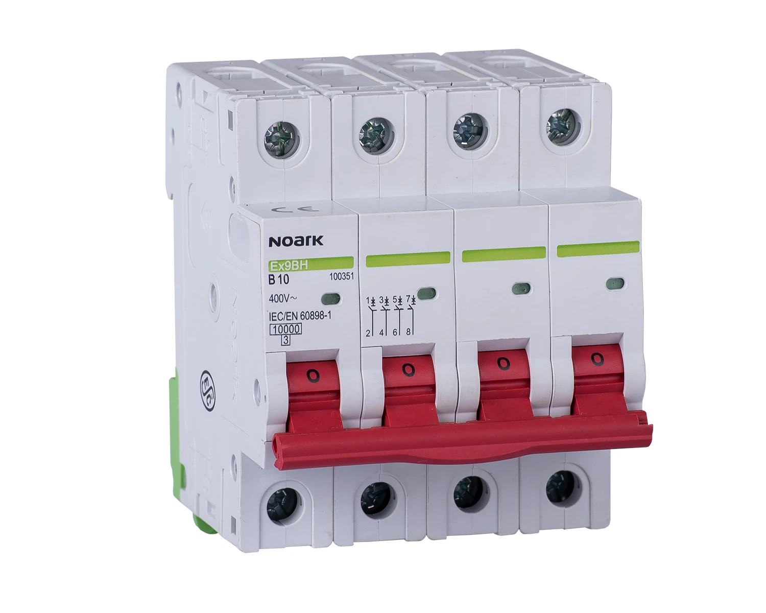 Intrerupator automat 4A 4P Curba B 10kA - Noark Ex9BH 100348
