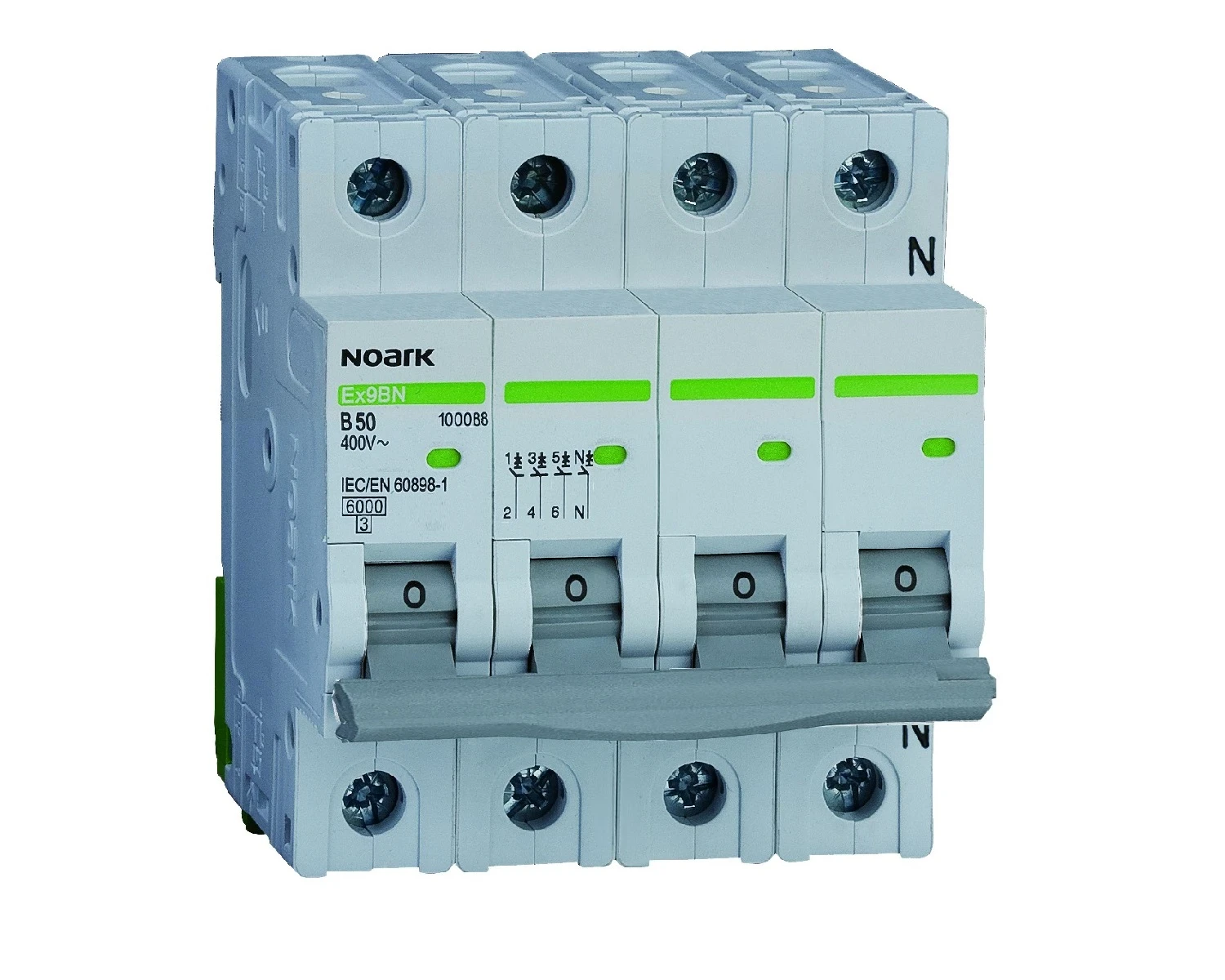 Siguranta automata 1A 3P+N Curba B 6kA - Noark Ex9BN 100060