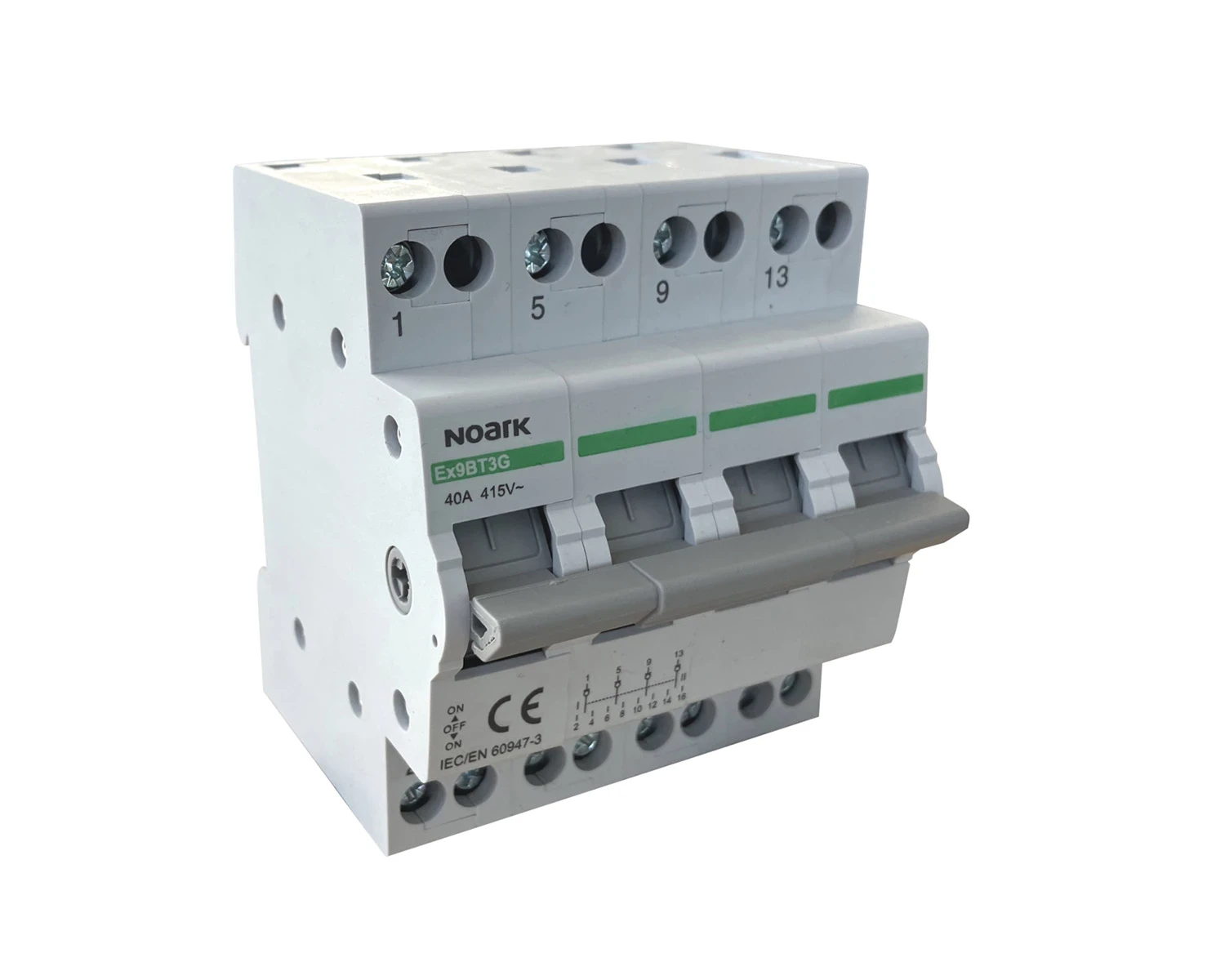 Separator de sarcina 16A 4P cu 3 pozitii de comutare (I-0-II) - Noark - Ex9BT3G - 113929