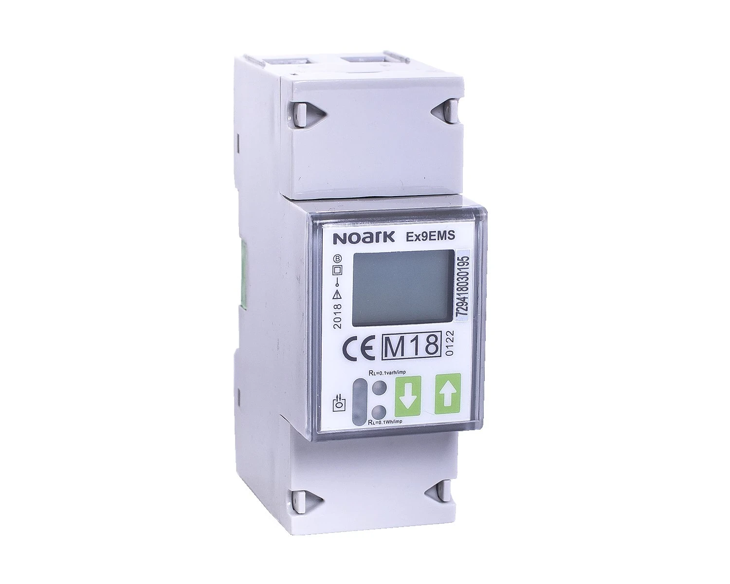  Contor de energie inteligent 1-pol 2-module 100 A comunicatie Mbus 2-tarife afisaj LCD Ex9EMS 1P 2M 100A MB 2T - Noark - 107293