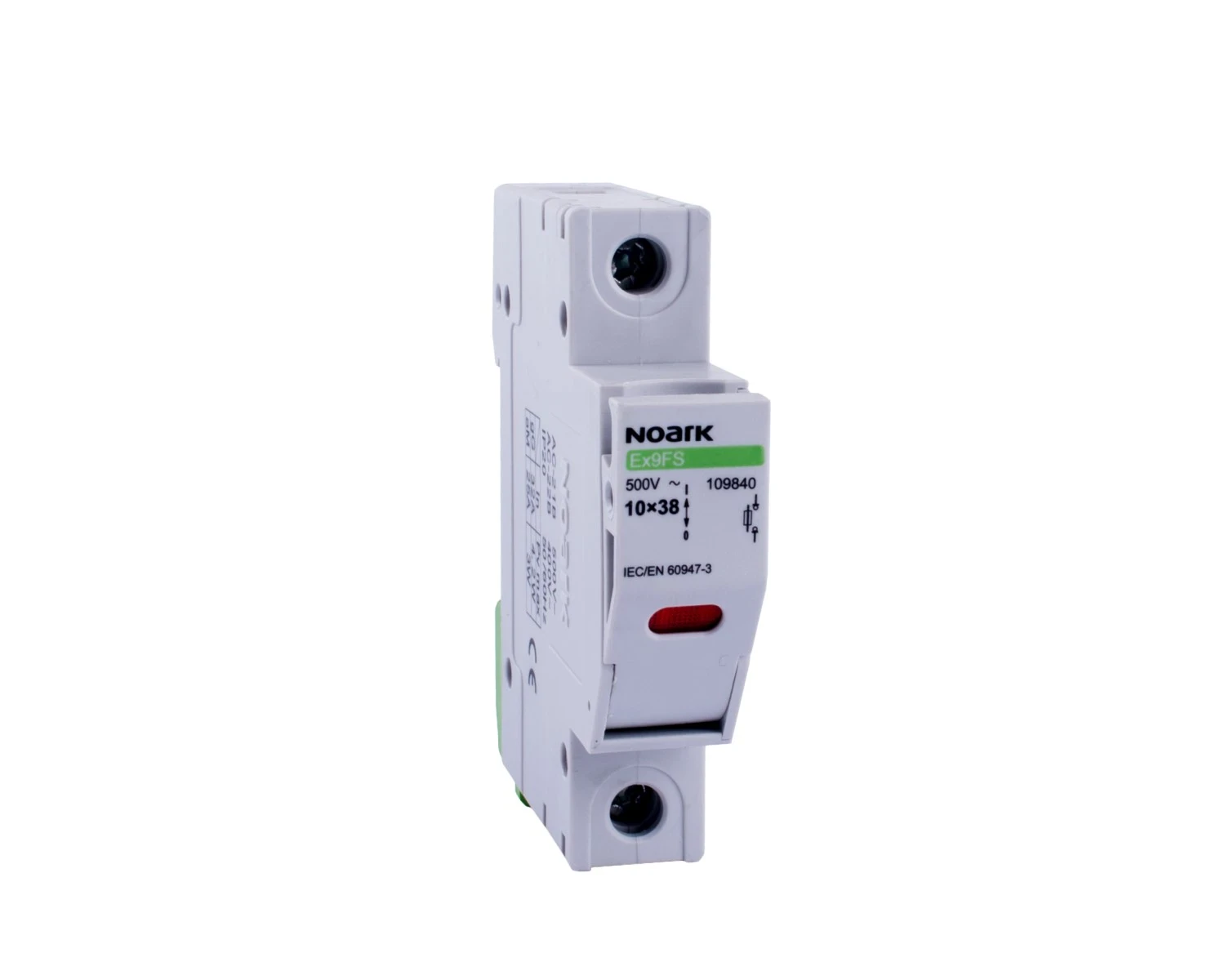 Separator de sarcina cu fuzibil 32A, 3P+N, 10x38mm, cu indicator ardere fuzibil - Noark - Ex9FS - 109844