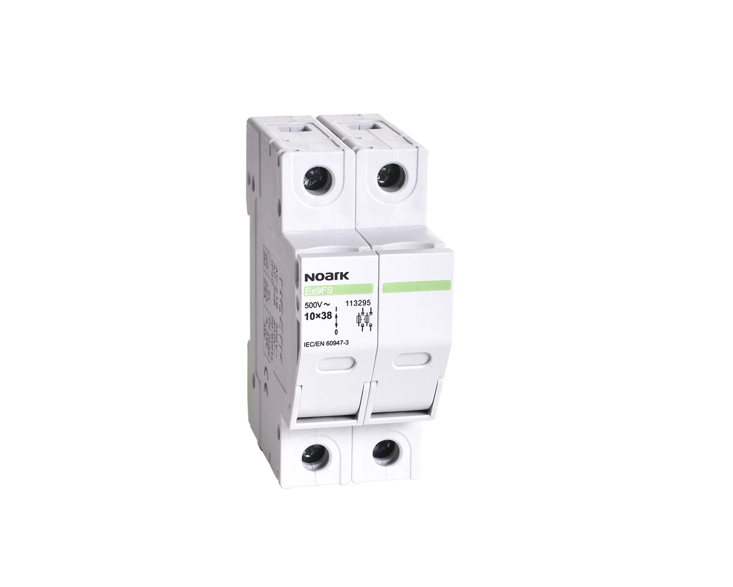 Separator de sarcina cu fuzibil 32A, 2P, 10x38mm, fara indicator ardere fuzibil - Noark - Ex9FS WI - 113295