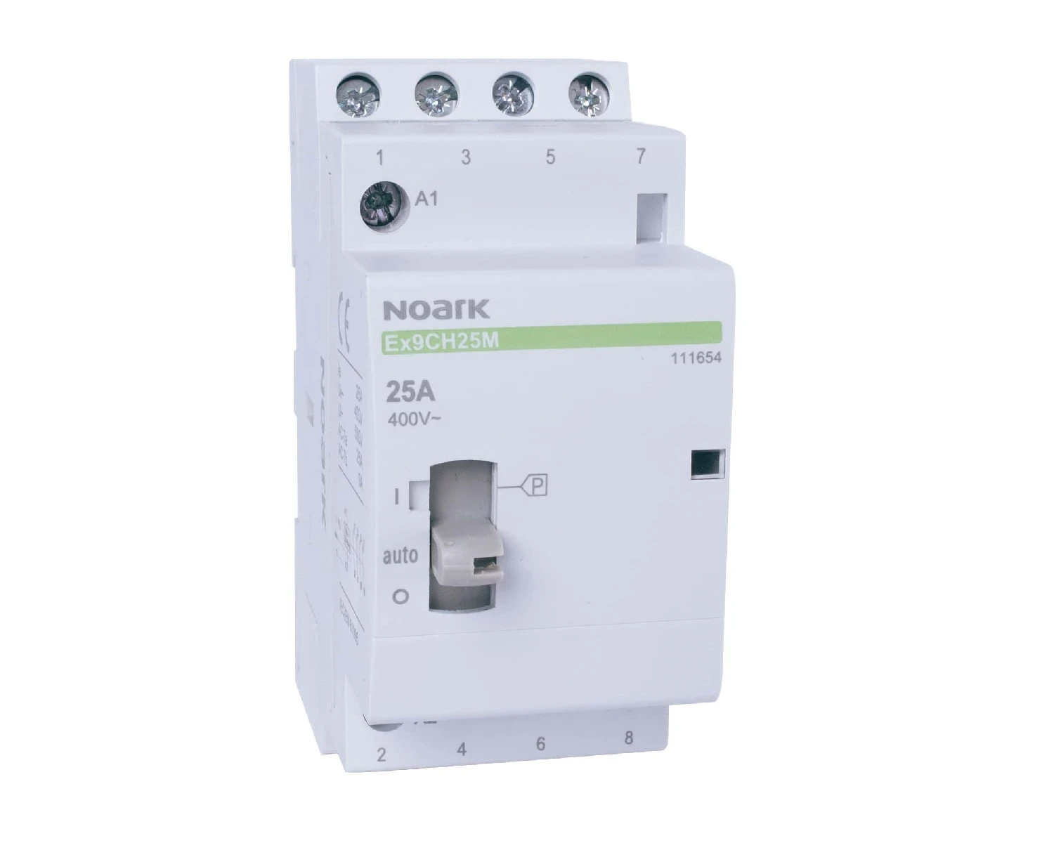 Contactor modular si cu comutare manuala 16A bobina 220V - 240V AC 4 NC - Noark Ex9CH16M 111614