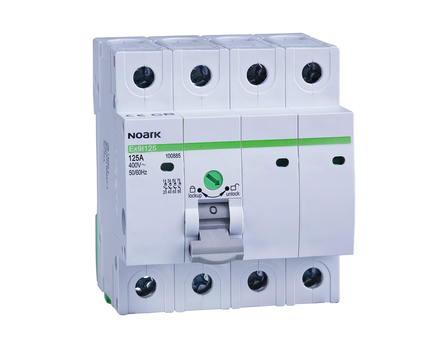 Intreruptor-separator 25a, 4p, latime 4 module - noark - ex9i125 - 100885