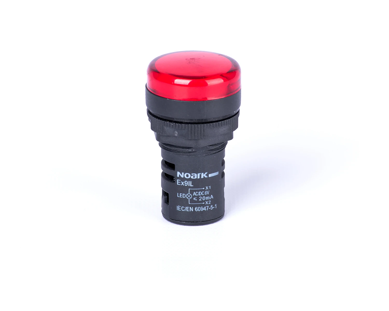 Lampa semnalizare cu montaj pe uşa capişon inalt capacitiv roşu 230V AC Ex9IL 2C r 230V AC - Noark - 105485