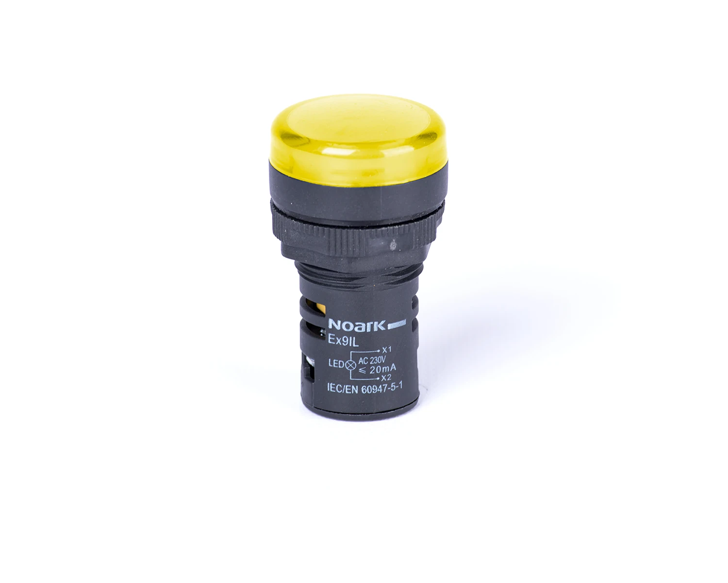 Lampa semnalizare cu montaj pe uşa capişon inalt capacitiv galben 110V AC Ex9IL 2C y 110V AC - Noark - 105481