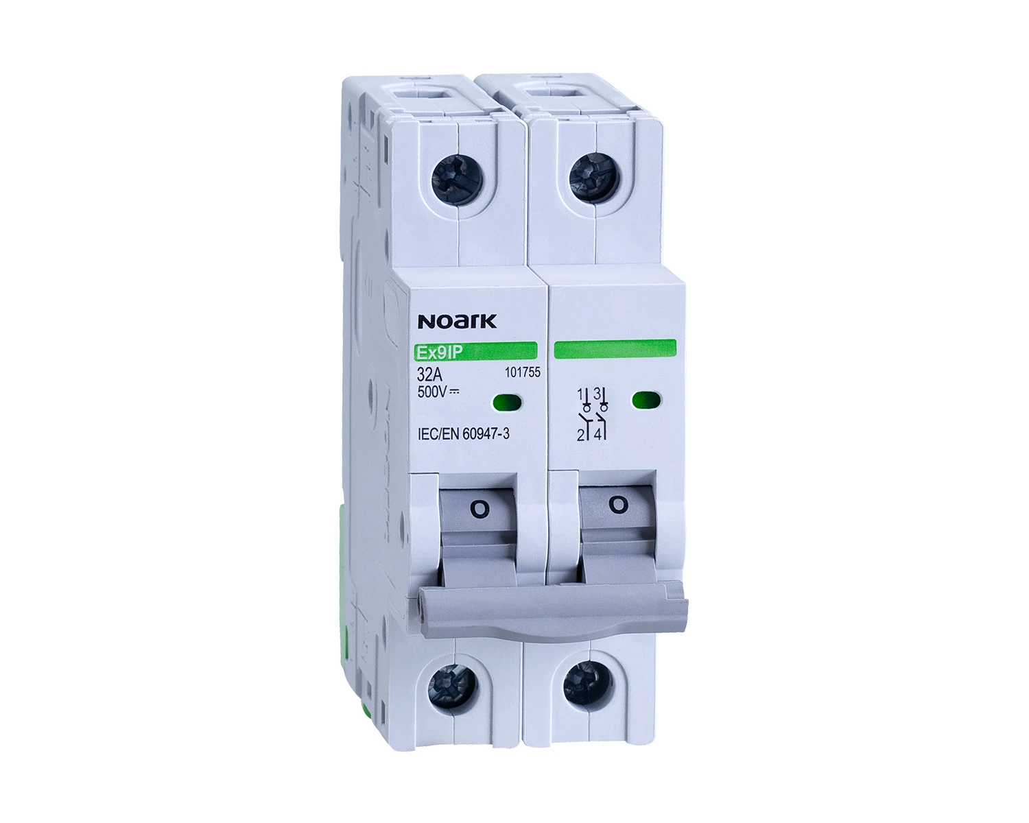 Intreruptor-separator DC 16A 2P latime 2 module - Noark - Ex9IP - 101754