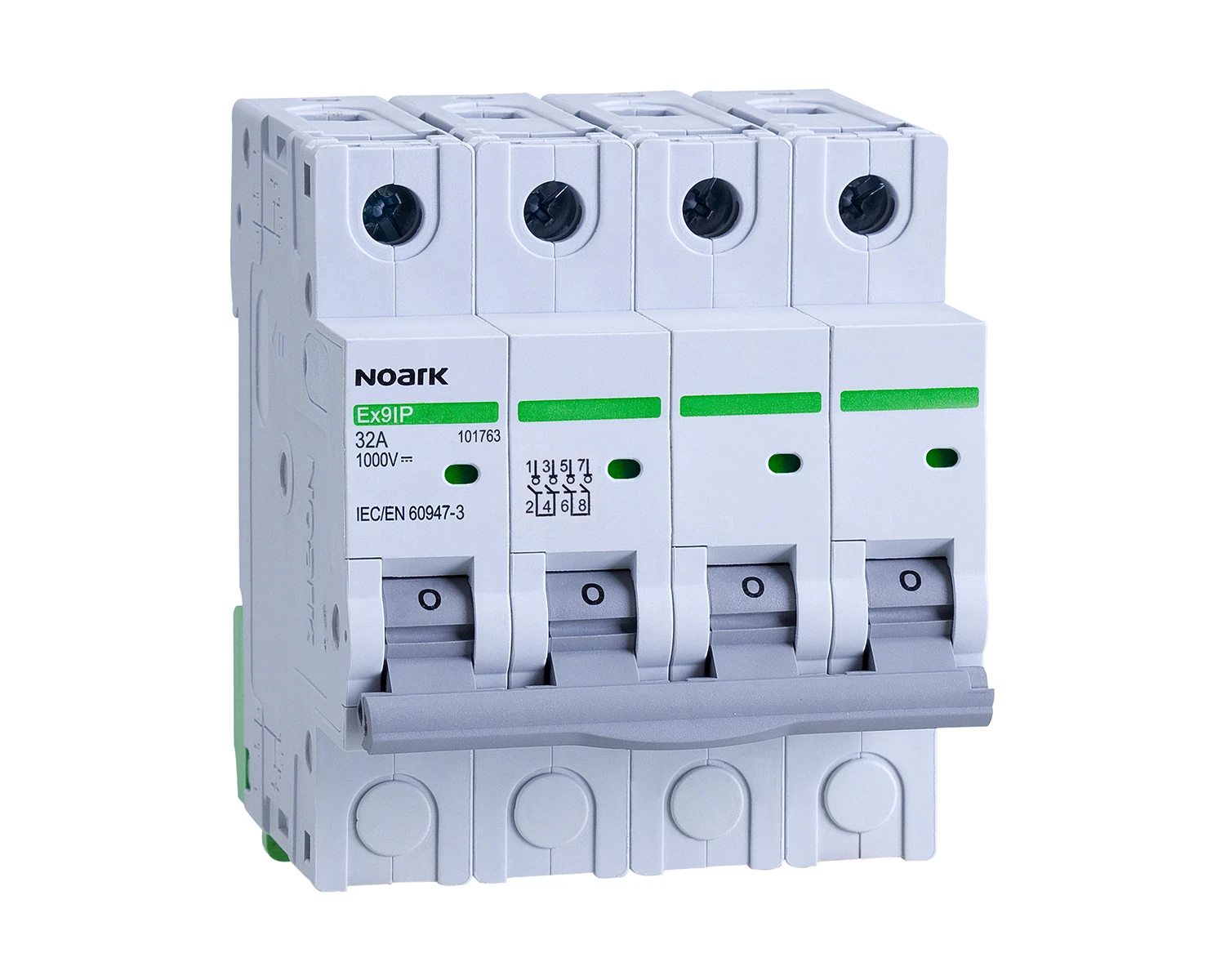 Intreruptor-separator DC 16A 4P latime 4 module - Noark - Ex9IP - 101762