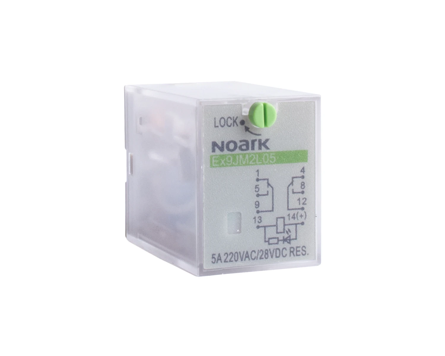 Mini Releu Plug-in 5 A, bobina 36 V AC, 2 contacte - Noark - Ex9JM2L05 36VAC - 110310