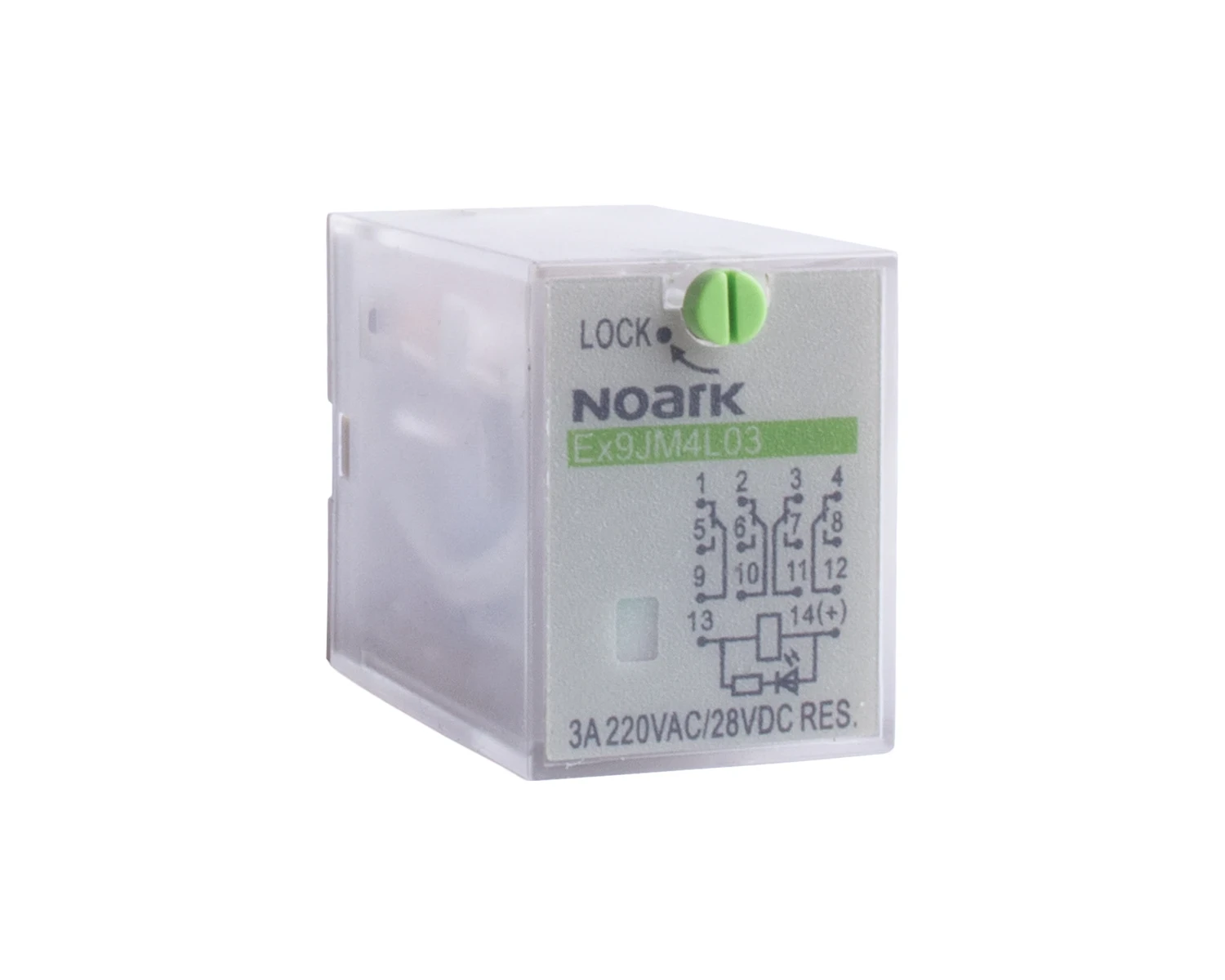 Mini Releu Plug-in 3 A, bobina 12 V DC, 4 contacte - Noark - Ex9JM4L03 12VDC - 110315
