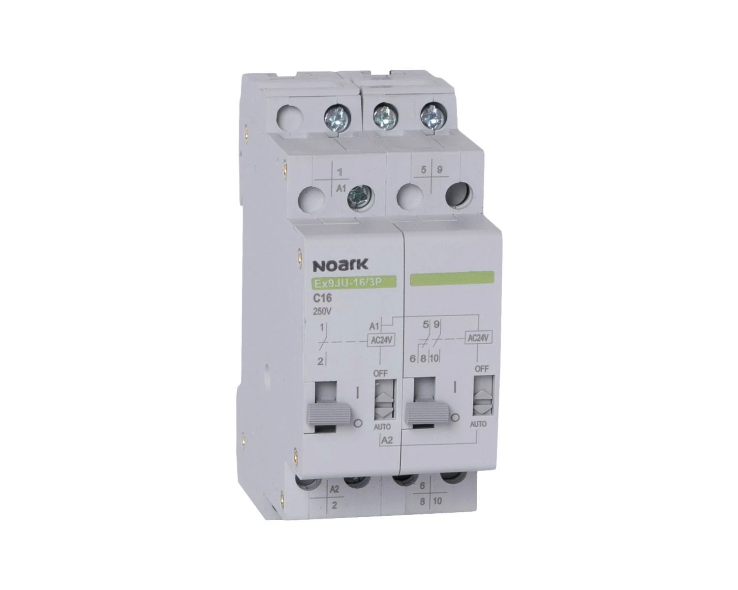 Releu pac cu pas - teleruptor - impuls 32a, 3 poli, bobina 24v dc, ex9ju-32 - noark - 110289