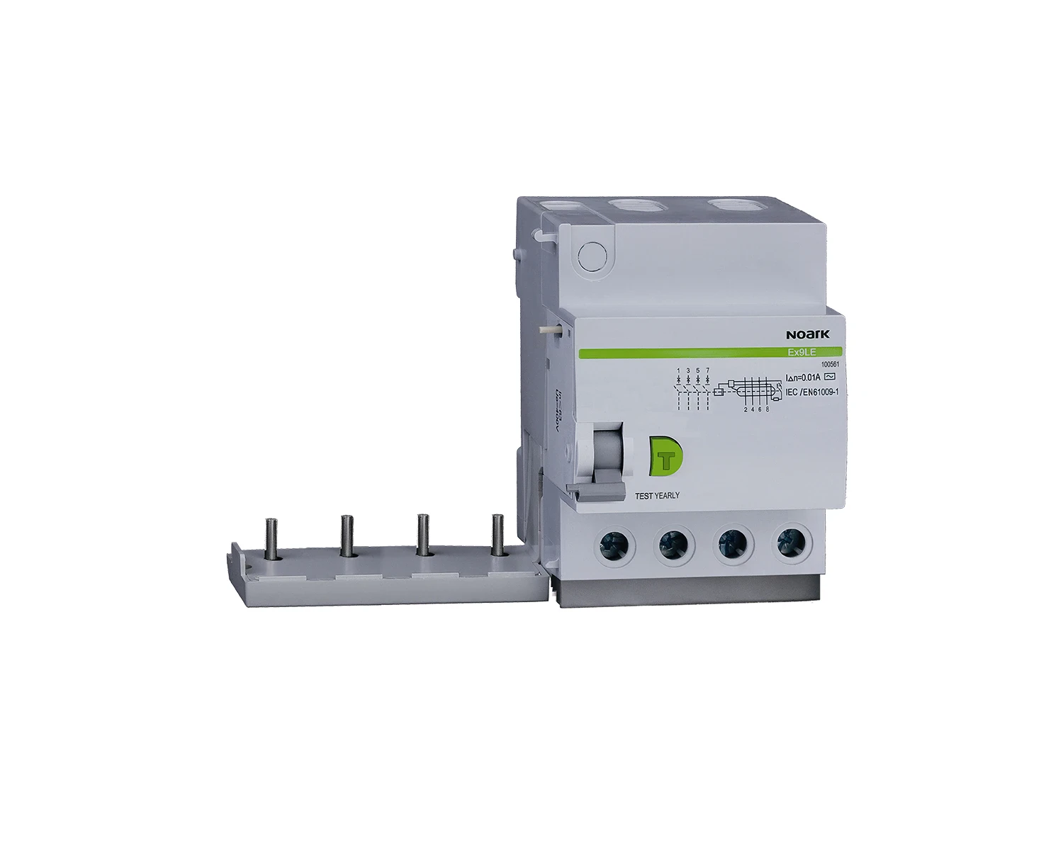 Bloc diferential RCD 63A 4P 30mA 10kA tip AC - Noark Ex9LE 100576