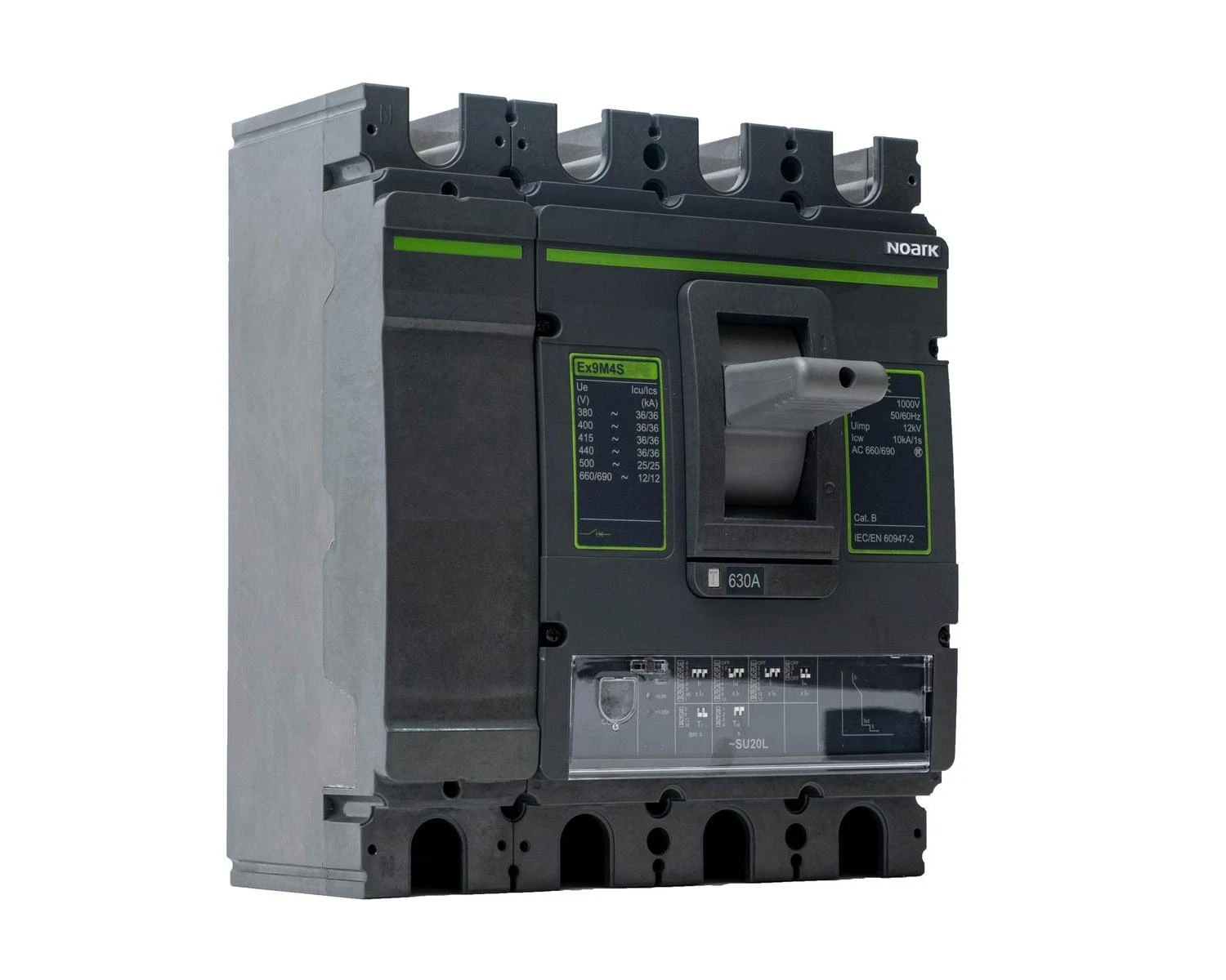 Intrerupator USOL 63A AC 4P 150kA Bloc declansator electronic (DIP) SU20L  cadru M2  - Noark Ex9M2P 111223