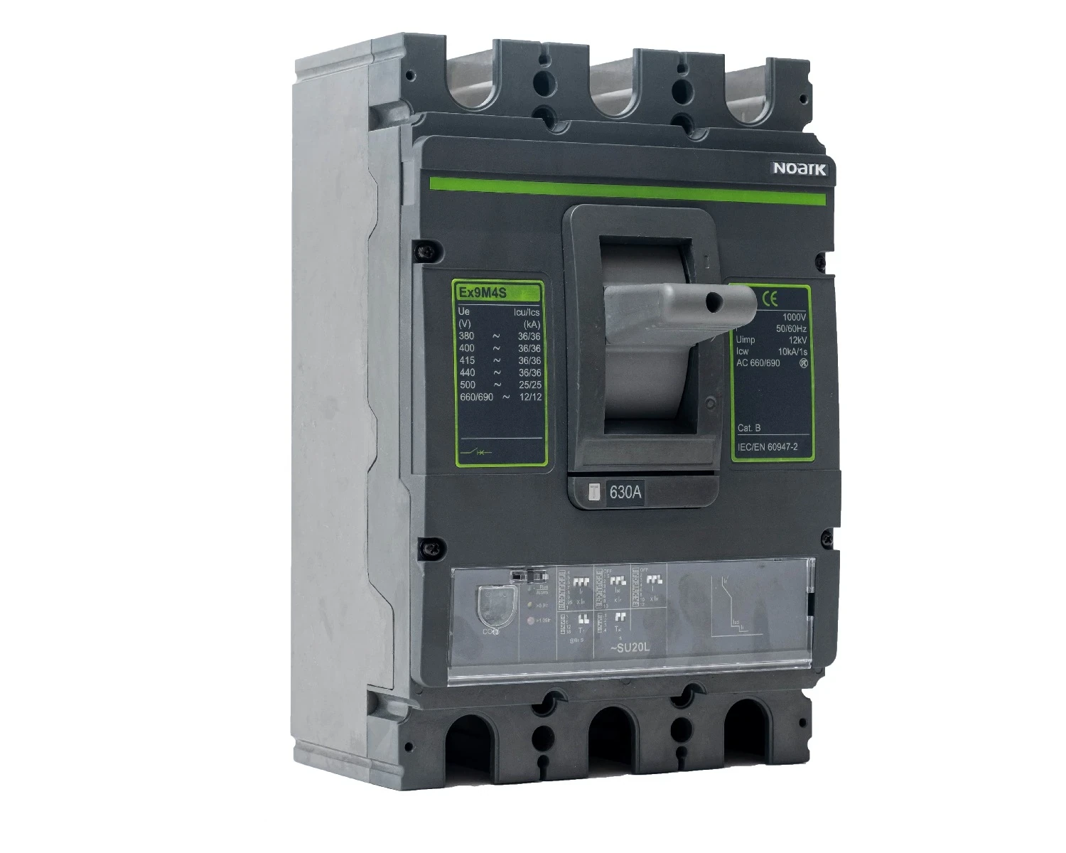 Intrerupator usol 800a, ac, 3p, 36ka, bloc declansator electronic (dip) su20l, , cadru m5 - noark ex9m5s 111267