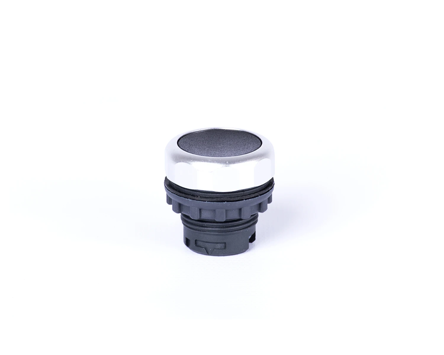 Buton plat cu revenire fara inscripţionare negru Ex9P1 F k - Noark - 105613