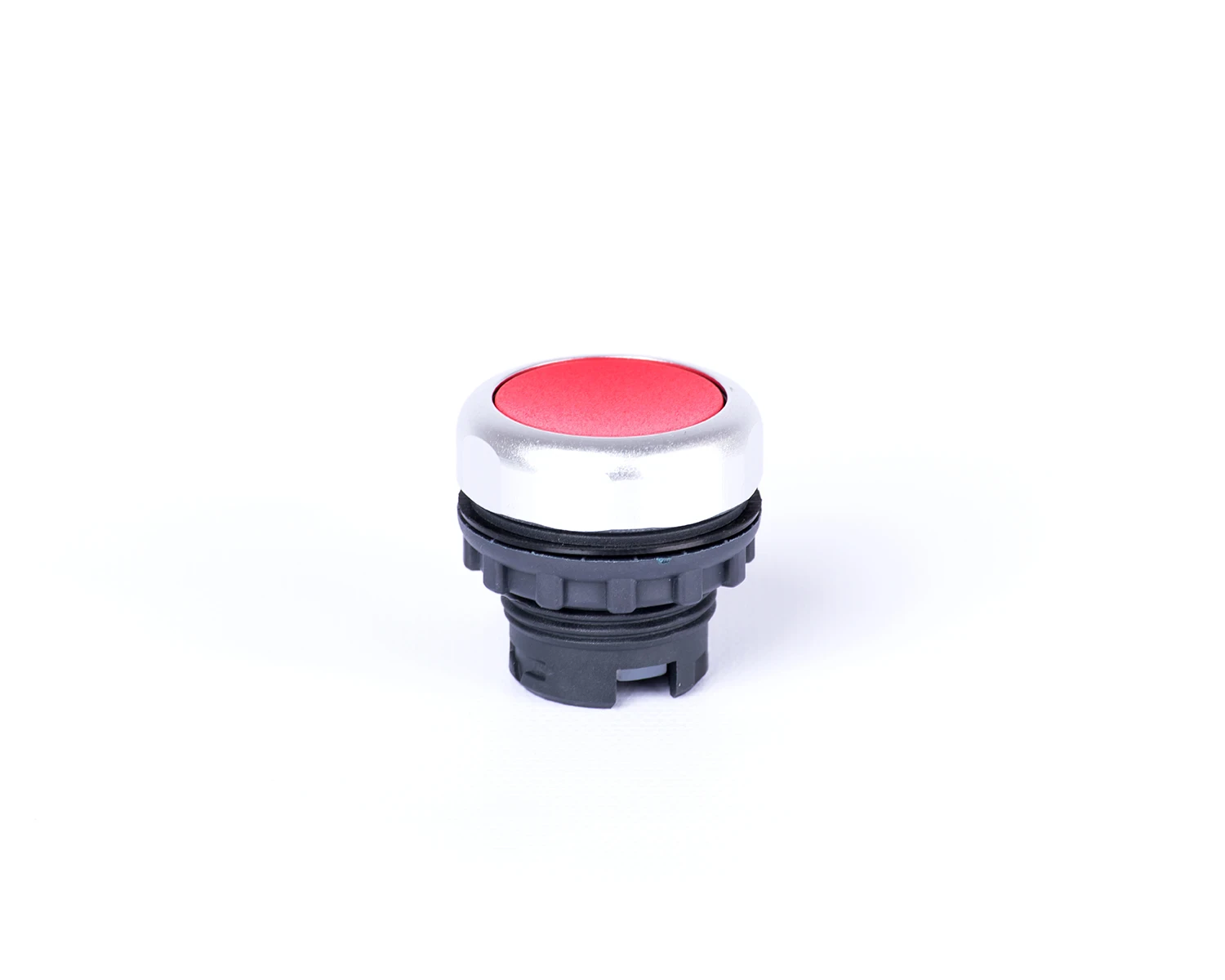 Buton plat cu revenire fara inscripţionare roşu Ex9P1 F r - Noark - 105615
