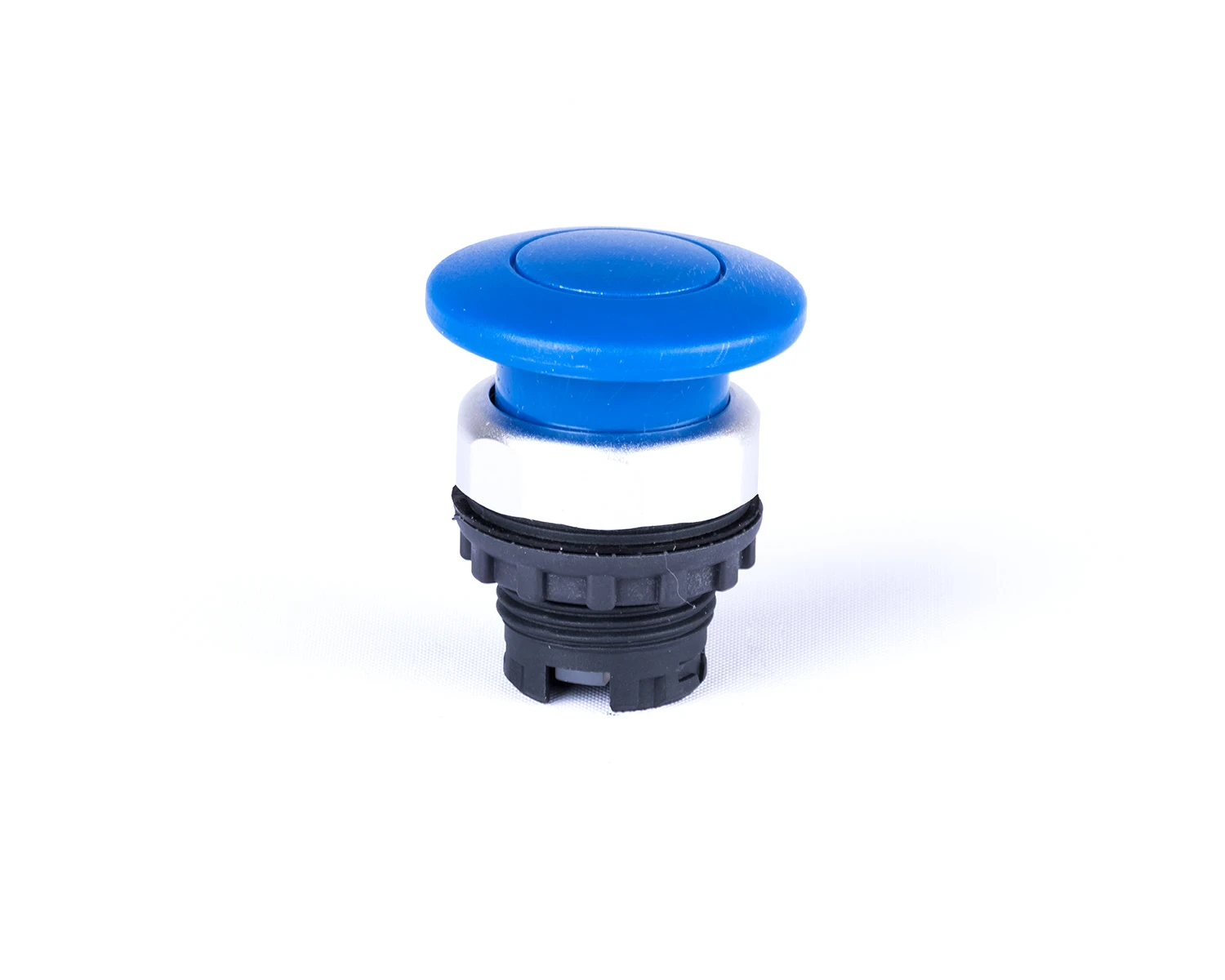 Buton ciuperca, 40 mm, cu revenire, albastru ex9p1 m b - noark - 105639