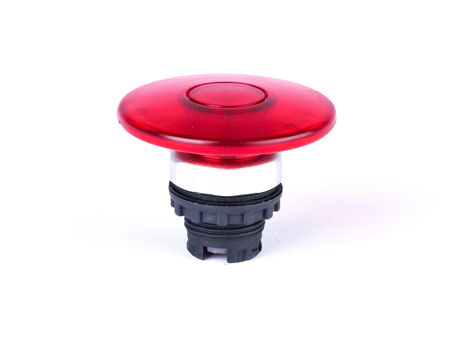 Buton ciuperca, 60 mm, cu revenire, cu indicator luminos, roşu ex9p1 m6i r - noark - 105653