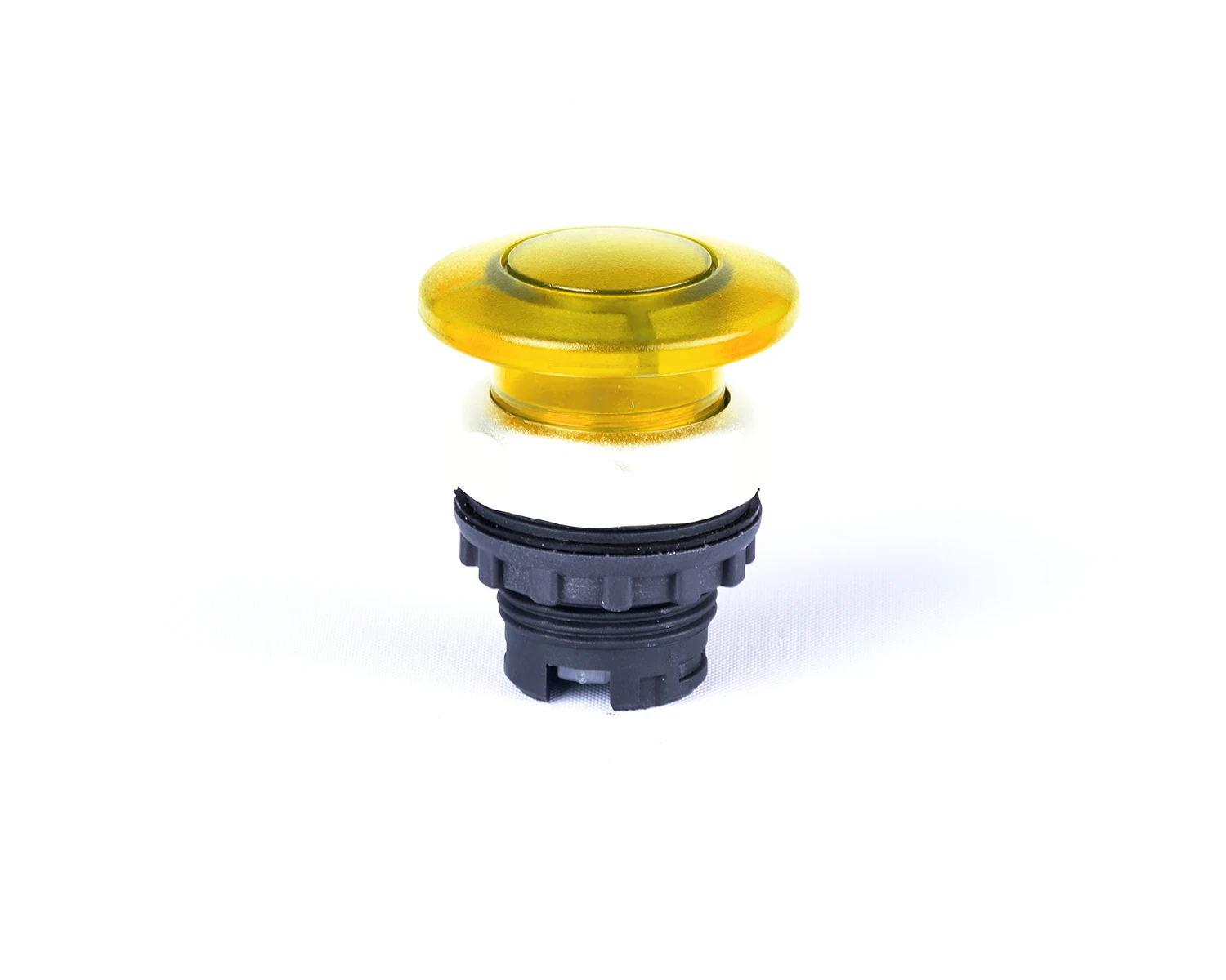 Buton ciuperca, 40 mm, cu revenire, cu indicator luminos, galben ex9p1 mi y - noark - 105643
