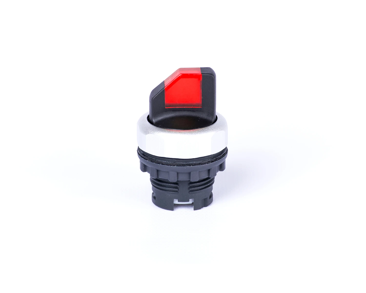 Selector 2-poziţii cu maner, cu revenire, cu indicator luminos, roşu ex9p1 ssi r - noark - 105519