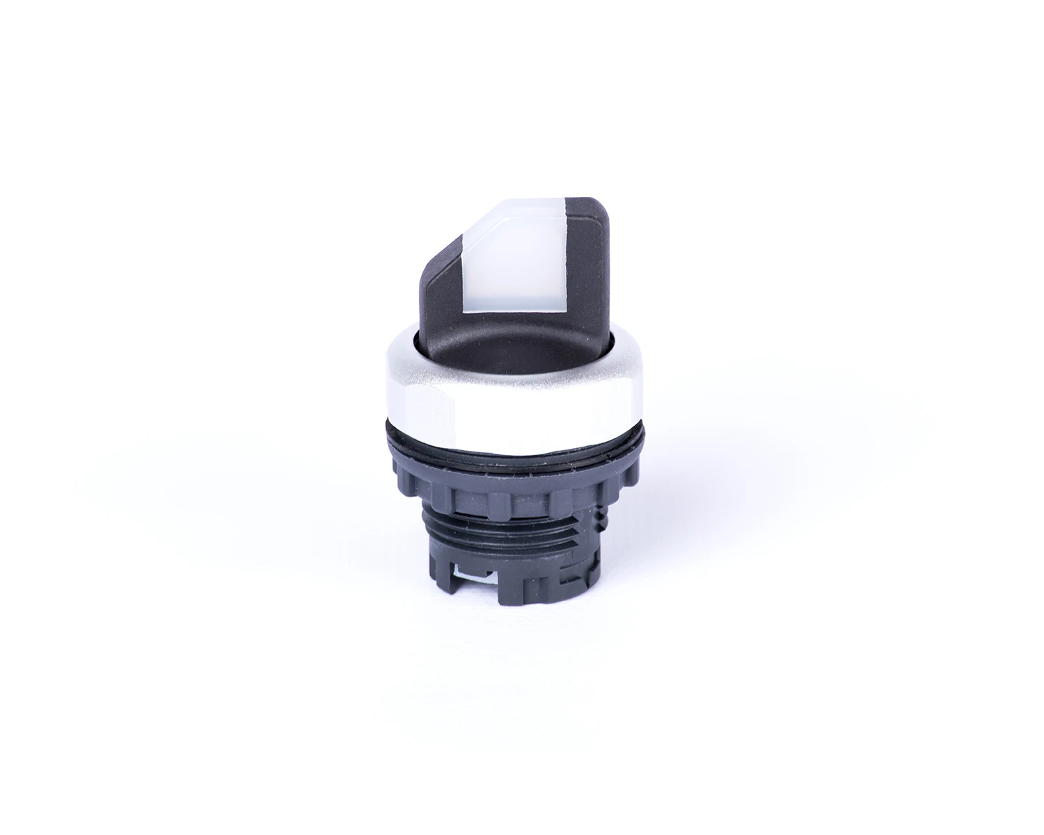 Selector 2-poziţii cu maner, cu reţinere, cu indicator luminos, alb ex9p1 si w - noark - 105671