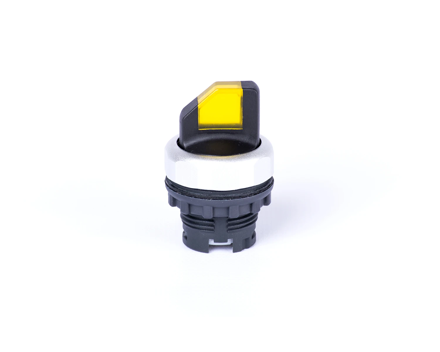 Selector 2-poziţii cu maner, cu reţinere, cu indicator luminos, galben ex9p1 si y - noark - 105674