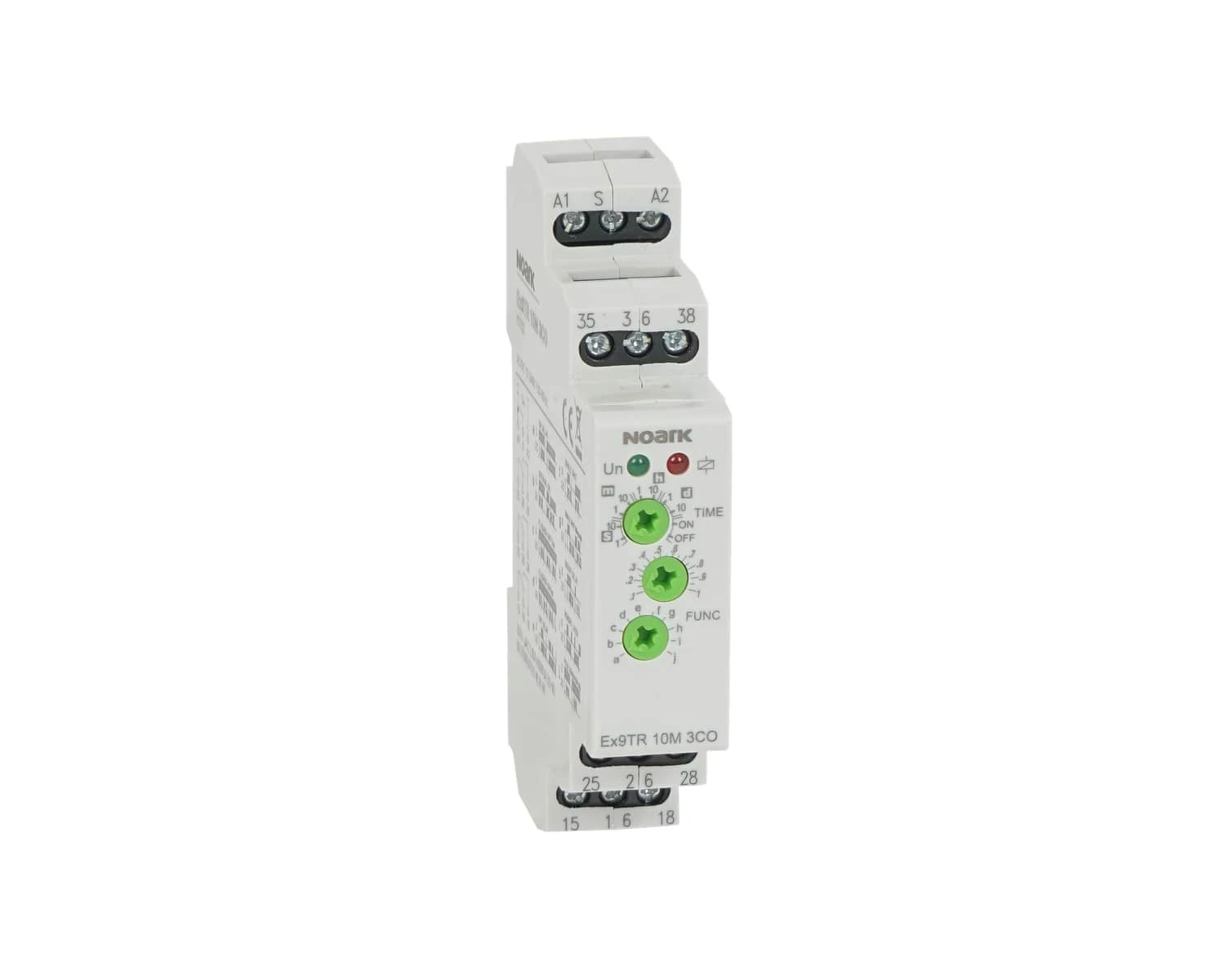 Releu de timp multifuctional 10 functii contact 16A 1CO si contacte 2 CO 8A 12-240V AC/DC Ex9TR 10M 3CO - Noark - 111733