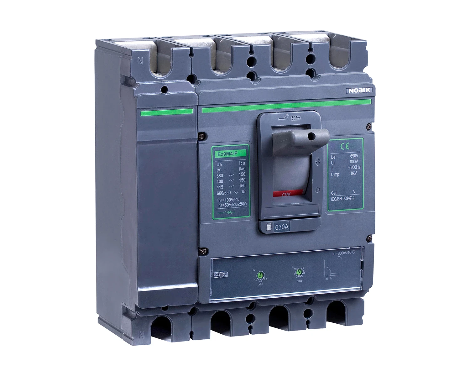 Intrerupator USOL 630A AC 4P 70kA cadru M4  - Noark Ex9M4Q TM 112028