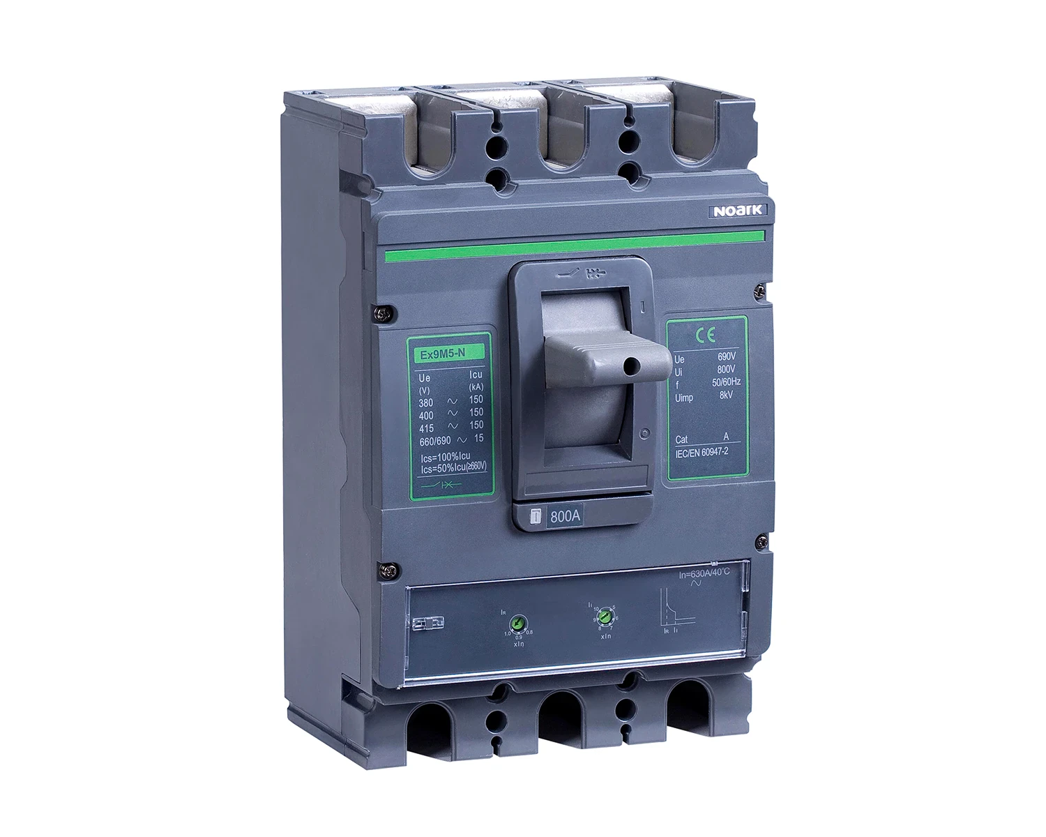 Intrerupator USOL 700A AC 3P 100kA cadru M5  - Noark Ex9M5H TM 112060