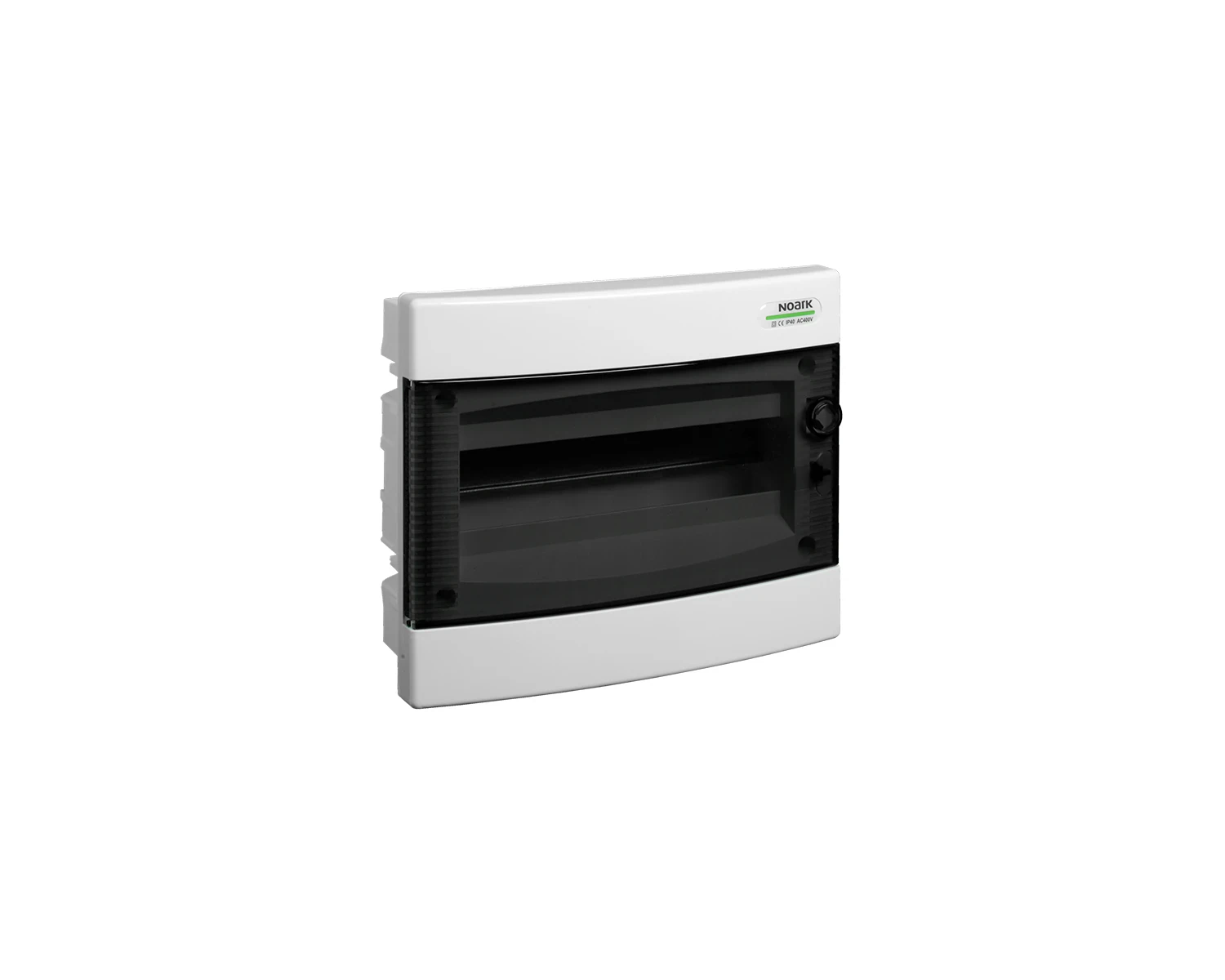 Tablou sigurante din plastic, potrivit pentru pereţi cu imperfecţiuni, montaj incastrat, usa transparenta, ip40, 1 rand, (12 module) - pnf-hw 12t - 