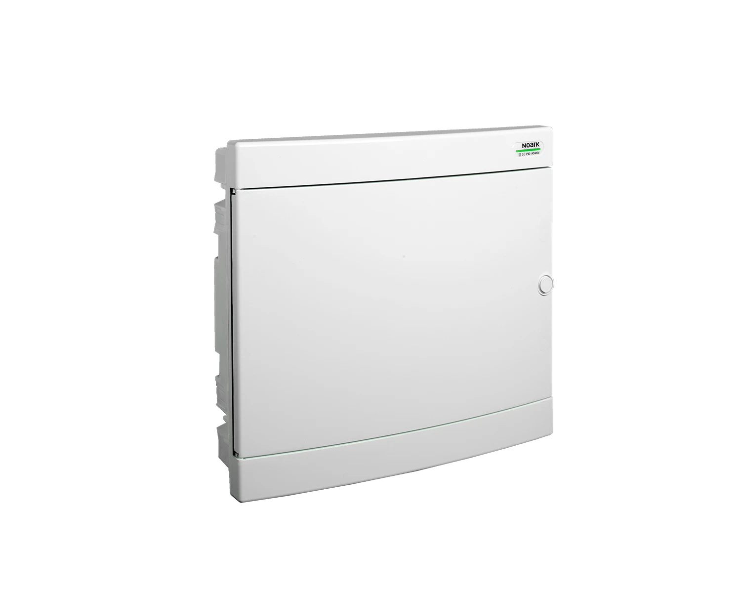 Tablou sigurante din plastic, montaj incastrat, usa alba, ip40, 2 randuri, (2x18 module) - pnf 2x18w - noark, 101521
