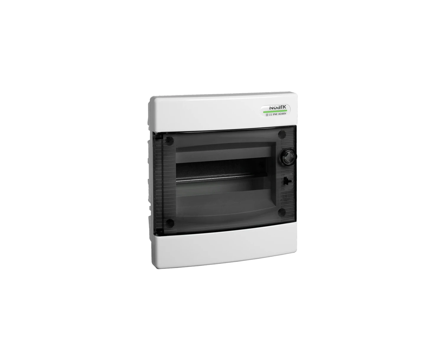 Tablou sigurante din plastic, montaj incastrat, usa transparenta, IP40, 1 rand, (4 module) - PNF 4T - Noark, 110818