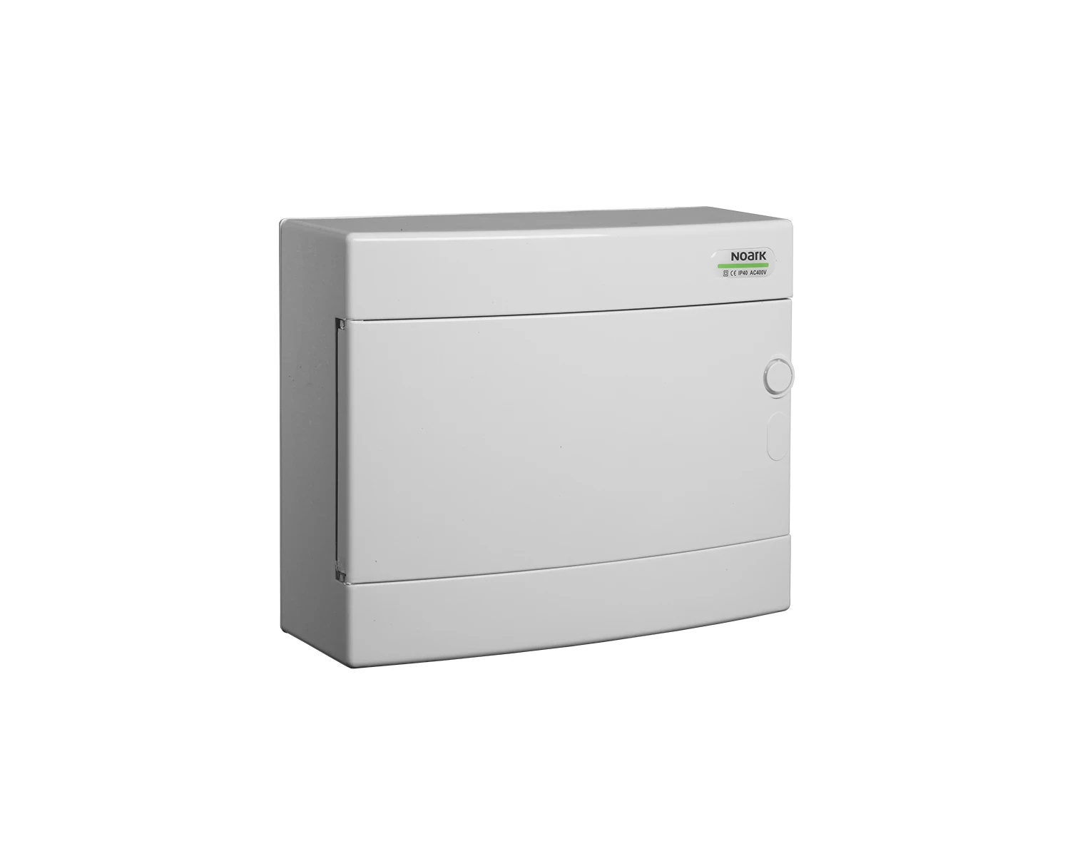 Tablou sigurante din plastic, montaj aparent, usa alba, IP40, 1 rand, (12 module) - PNS 12W - Noark, 101505