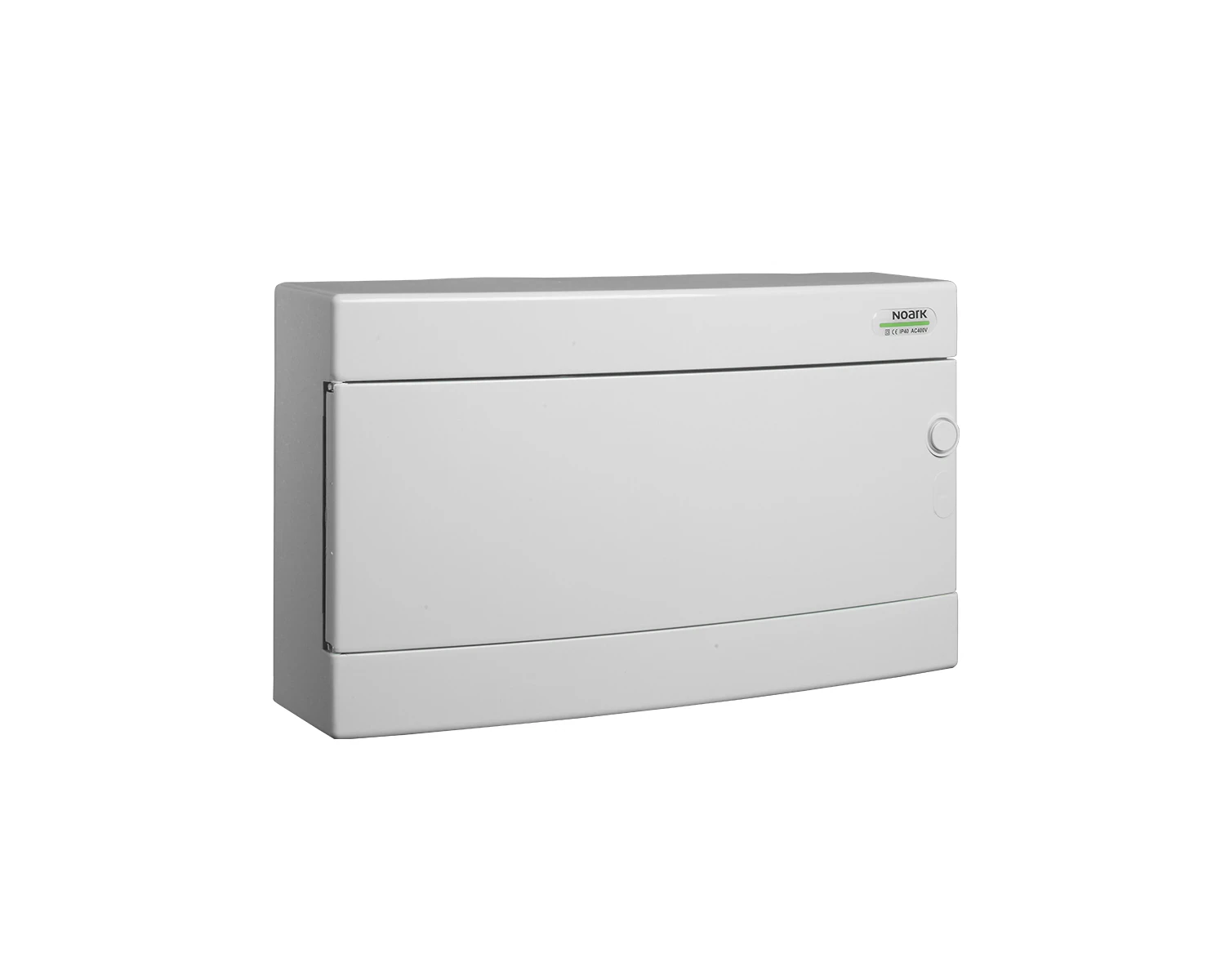 Tablou sigurante din plastic, montaj aparent, usa alba, ip40, 1 rand, (1x24 module) - pns 1x24w - noark, 113299