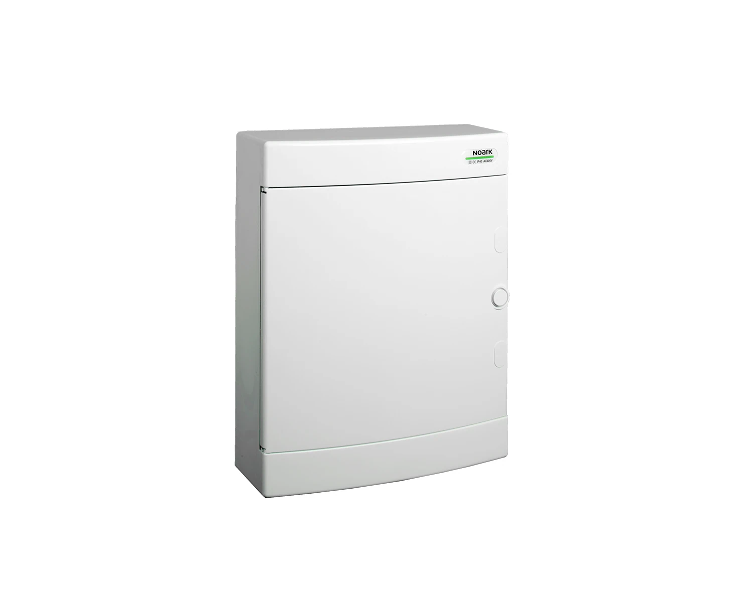 Tablou sigurante din plastic, montaj aparent, usa alba, ip40, 2 randuri, (2x12 module) - pns 24w - noark, 101507