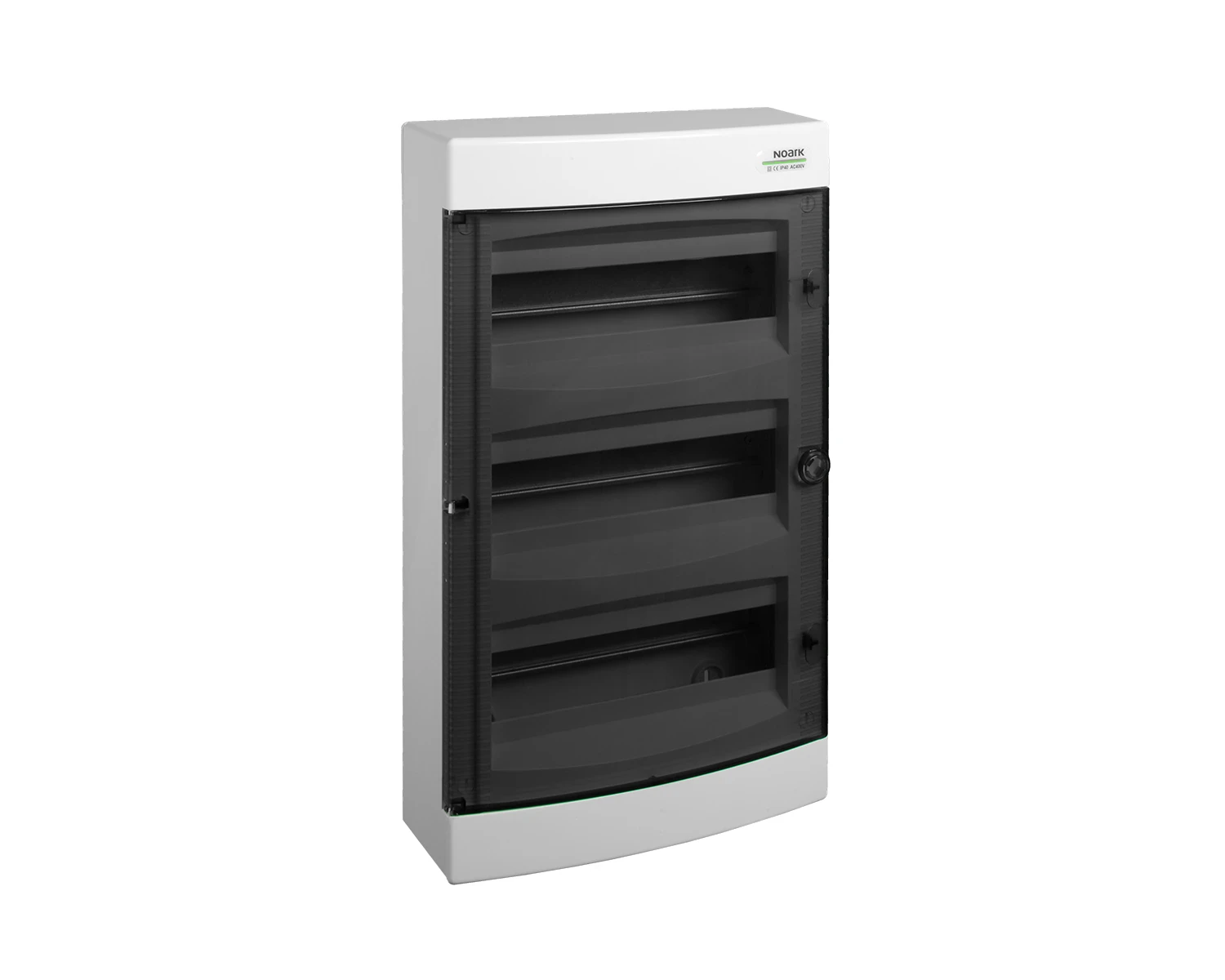 Tablou sigurante din plastic, montaj aparent, usa tranparenta, IP40, 4 randuri, (4x18 module) - PNS 4x18T - Noark, 110816