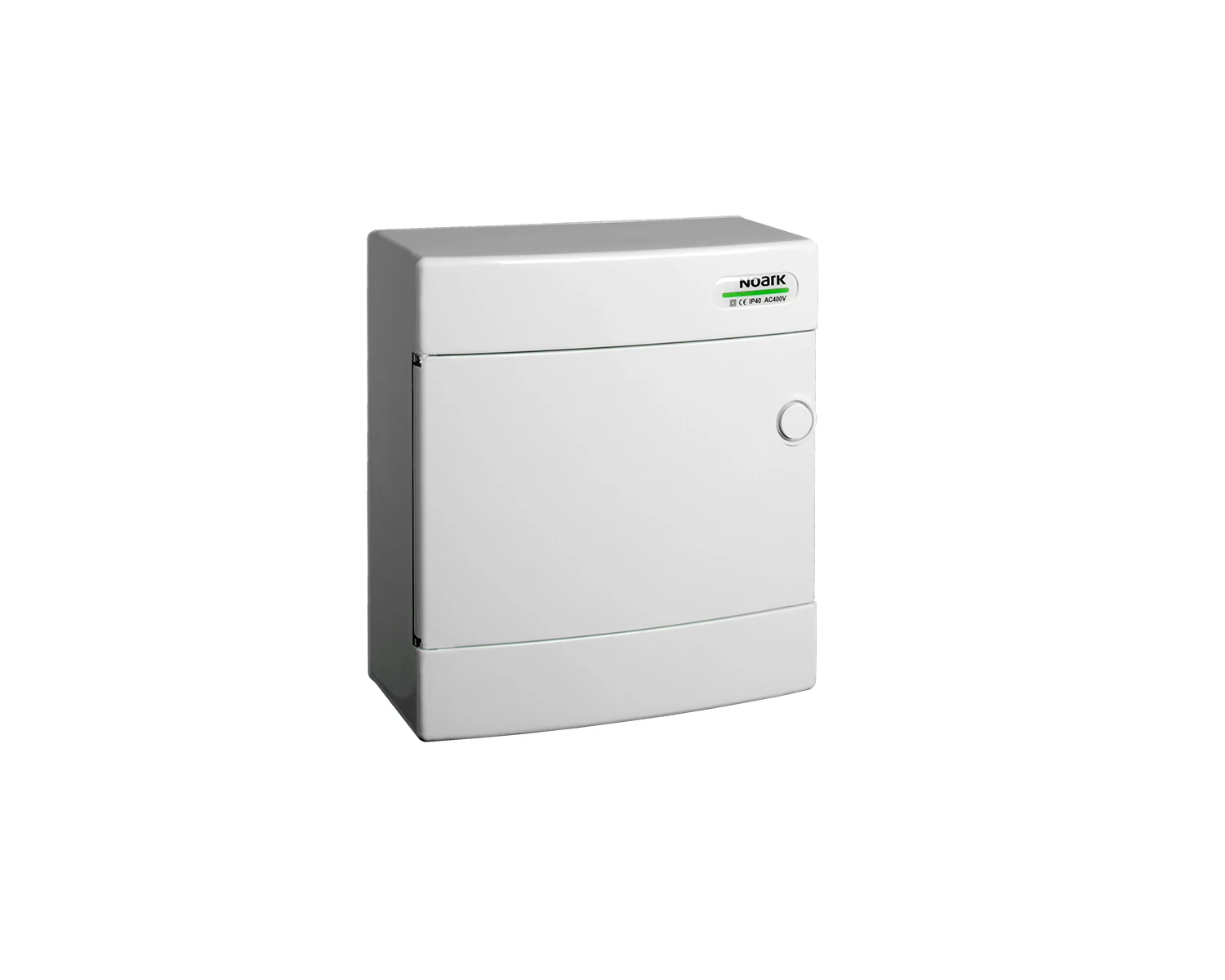 Tablou sigurante din plastic, montaj aparent, usa alba, IP40, 1 rand, (8 module) - PNS 8W - Noark, 101504