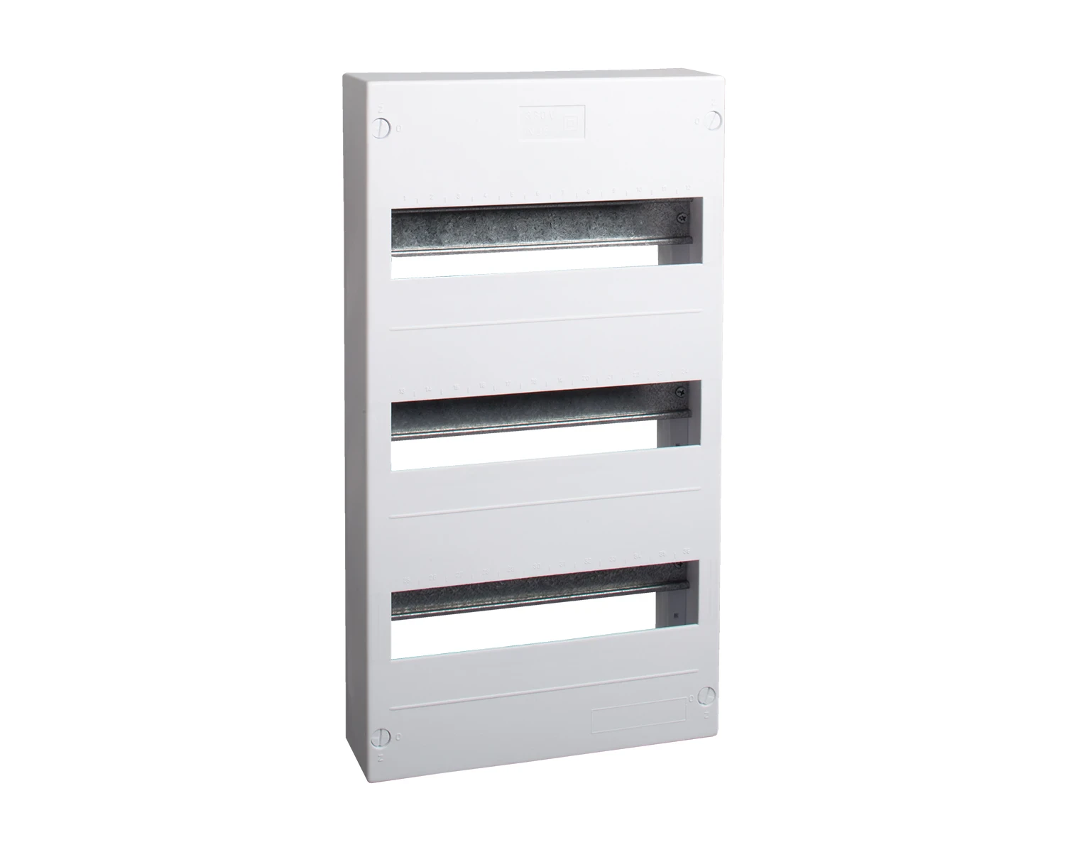 Tablou sigurante din plastic, fara usa, montaj aparent, ip30, 3 randuri, (3x12 module) - pxs 36 - noark, 101528
