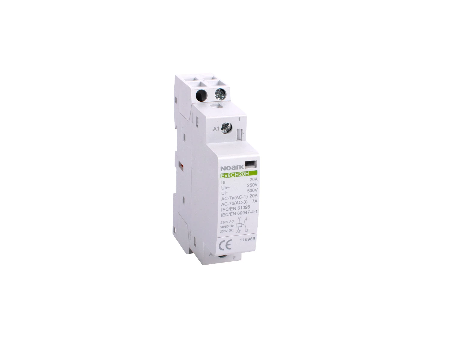 Contactor modular silentios 32A bobina 110V AC/DC 2 NC - Noark Ex9CH32H 117035