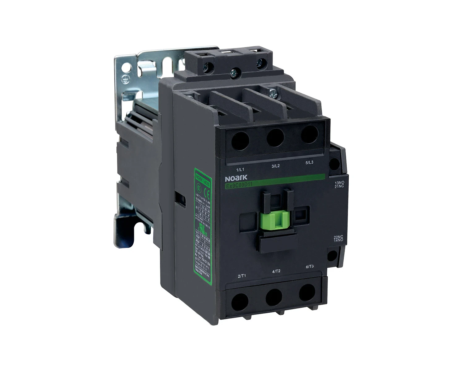 Contactor 3P (3ND) 100A AC-3 tensiune bobina 110V DC aux 1 NC + 1 NO - Noark Ex9C100D 116577