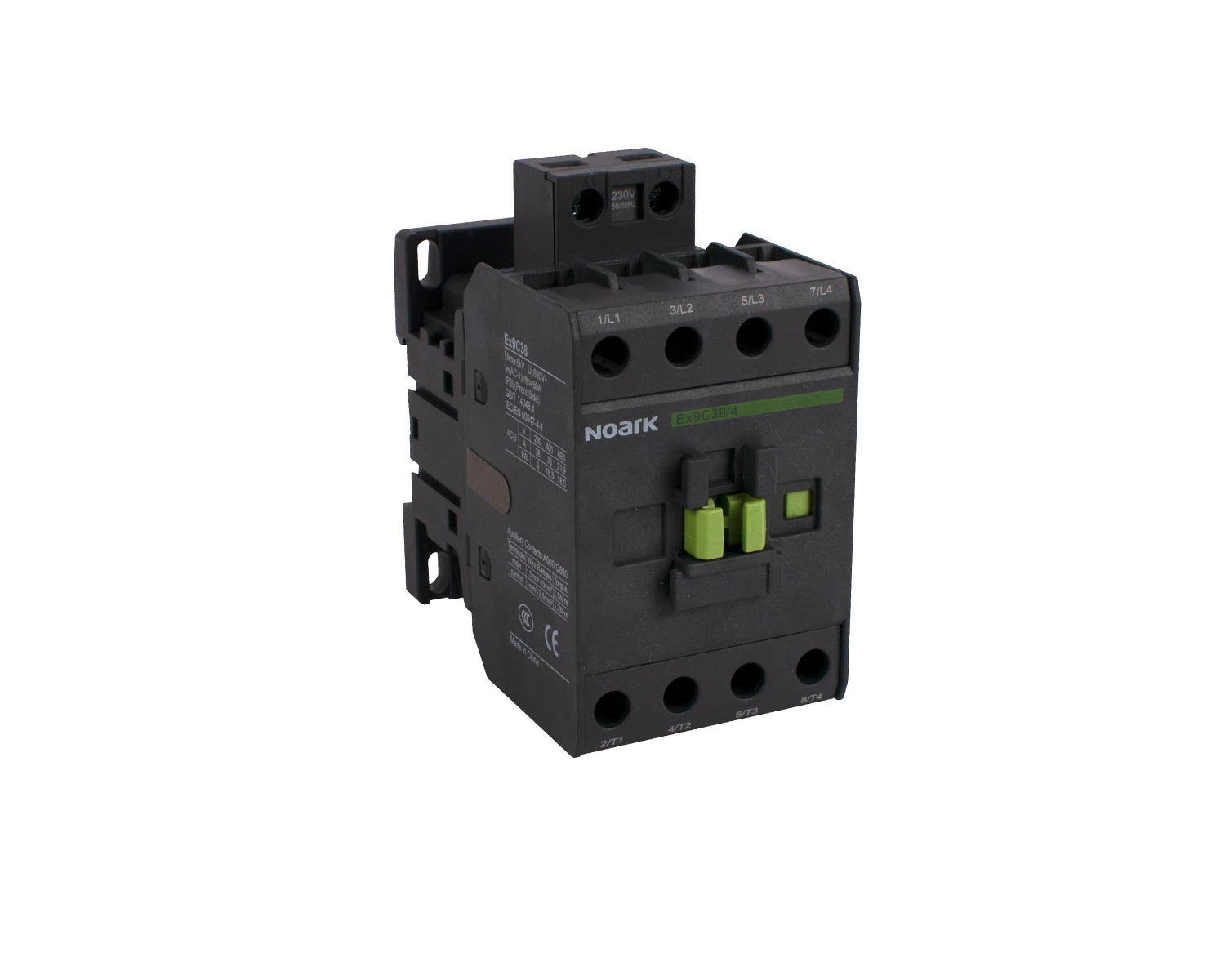 Contactor 4P (4ND) 38A AC-3 tensiune bobina 127V AC - Noark Ex9C38 116714